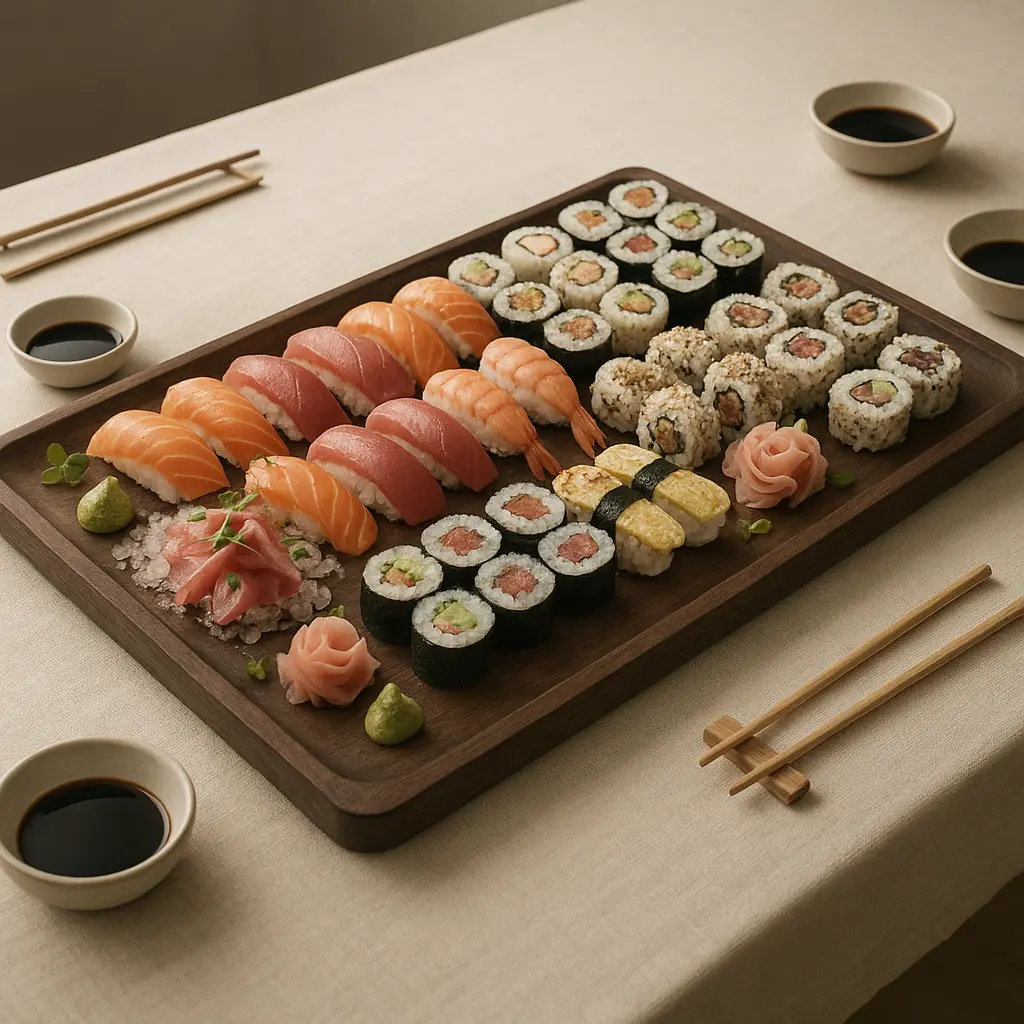 Sushi platter na akci